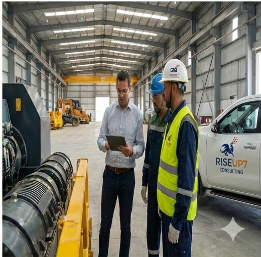 RiseUp7 experts on industrial site in Algeria